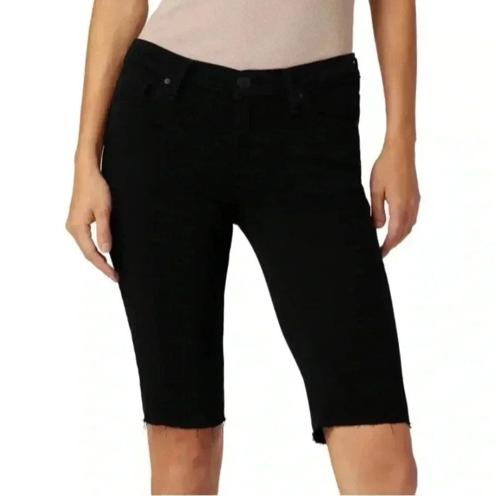 Hudson‎ Jeans Mid-Rise Shorts in Black - Size 26